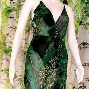 Palm bathing suit cover up dress